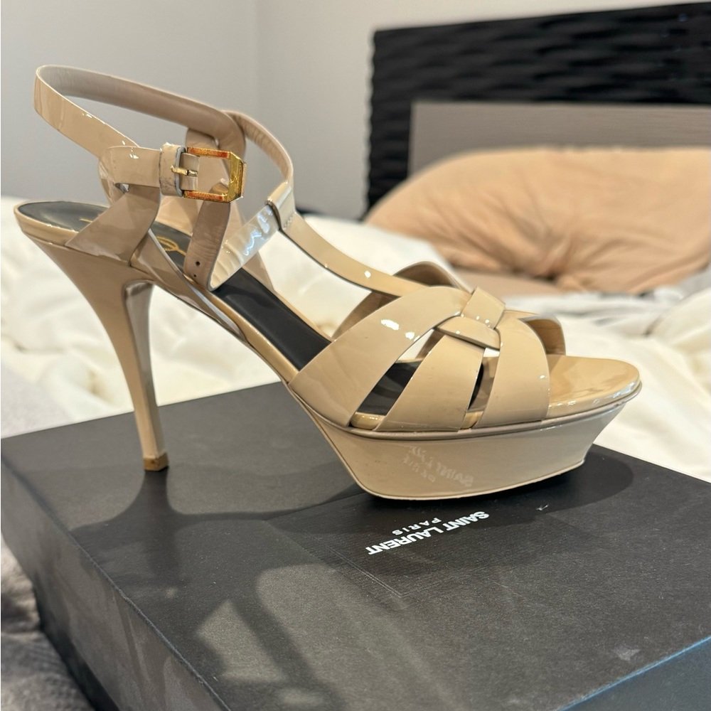 YSL Saint Laurent Tribute Platform Sandals